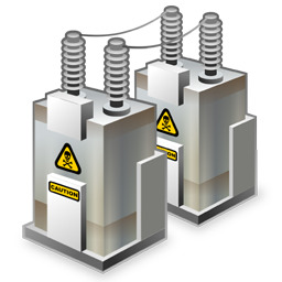 电力变压器图标高清PNG透明免扣设计素材免费下载