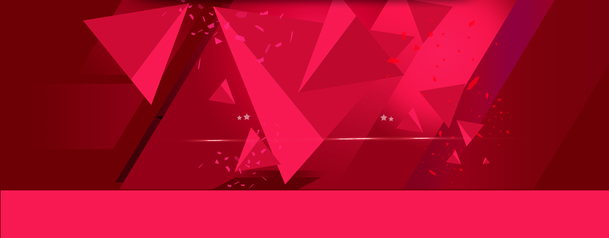 红色立体几何背景高清PNG素材-免费下载banner海报设计透明图片