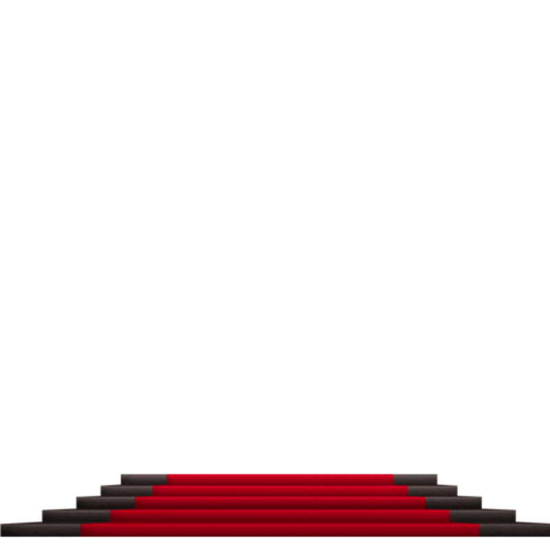 红毯黑边高清PNG透明背景设计素材免费下载