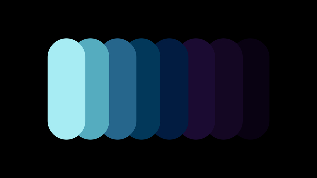 极简主义青色蓝色紫色黑色简单背景5K高清壁纸5120x2880免费下载