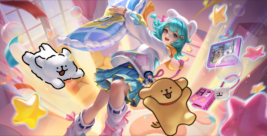 小乔线条小狗王者荣耀高清8K 4K游戏壁纸8118x4140免费下载