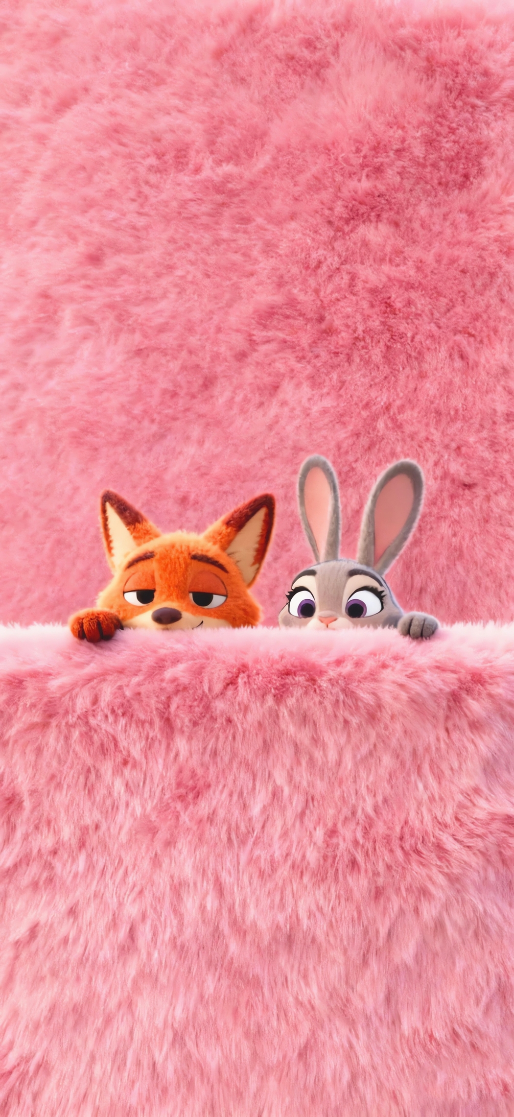 朱迪尼克粉色毛绒背景4K高清手机壁纸1768x3840免费下载