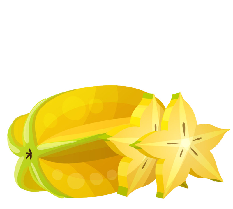 杨桃高清PNG透明图片-动植物元素植物设计素材免费下载