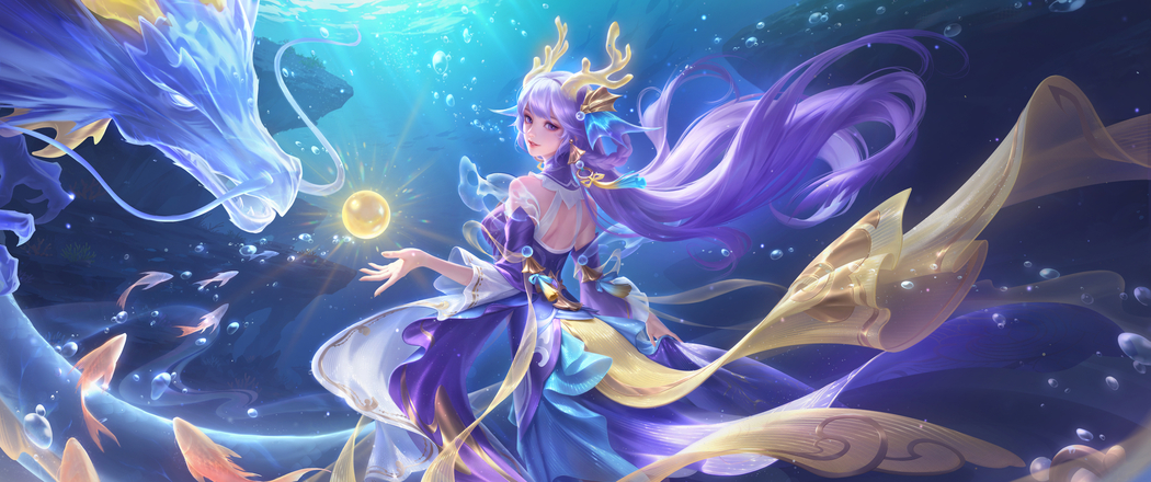 王者荣耀西施游龙堇华星传说4K高清3440x1440带鱼屏壁纸免费下载