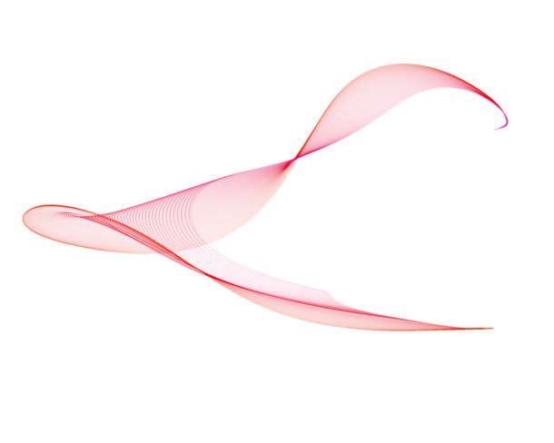 炫光高清PNG透明漂浮彩带设计素材免费下载