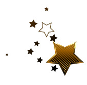 星星高清PNG透明图片墨迹笔触装饰素材免费下载