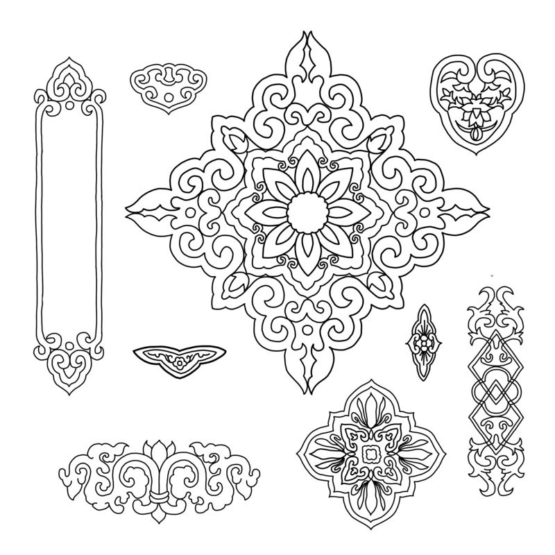 中国传统装饰元素边框高清PNG透明图片设计素材免费下载