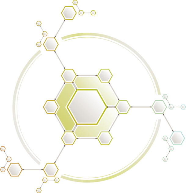 创意分子结构高清PNG透明装饰元素图案设计素材免费下载