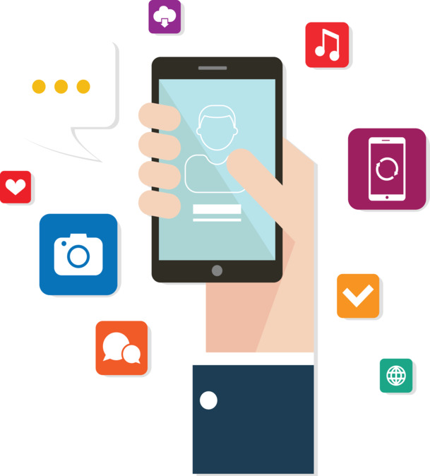 移动设备软件图高清PNG透明装饰元素PPT设计素材免费下载