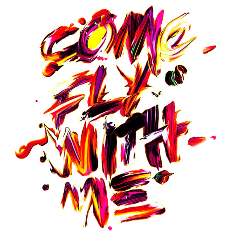 彩色油漆英文字母高清PNG透明装饰素材墨迹笔触设计免费下载