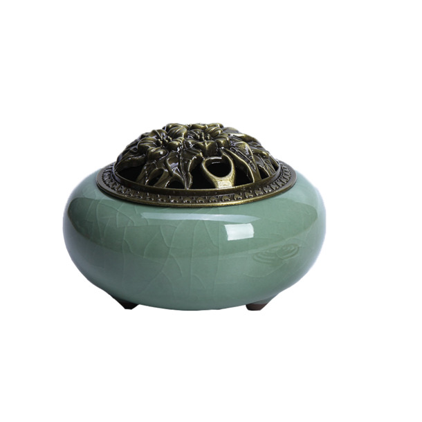 青花瓷香炉高清PNG透明中国风设计素材免费下载