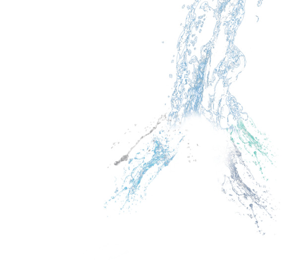 从上倒下水高清PNG透明装饰元素特效图片设计素材免费下载