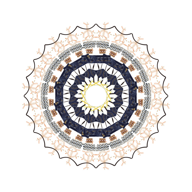 装饰元素花纹背景元素万花筒高清PNG透明图片设计素材免费下载