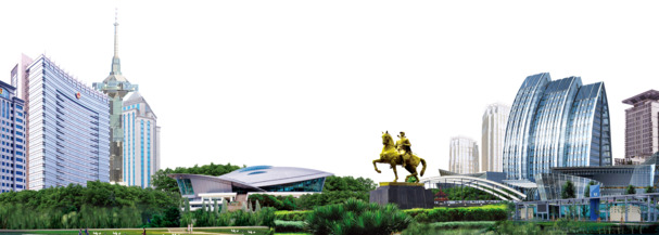 盐城城市建筑中国风高清PNG透明装饰元素设计素材免费下载