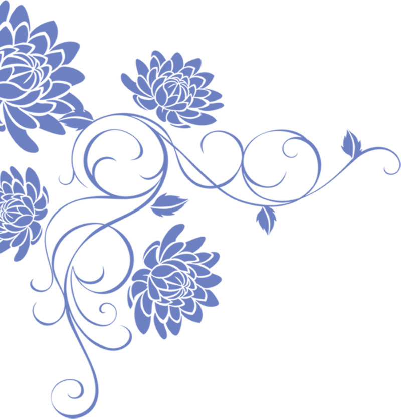 七夕花纹高清PNG透明图片-情人节节日元素设计素材免费下载