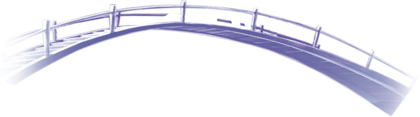 紫色鹊桥手绘高清PNG透明图-情人节节日元素设计素材免费下载