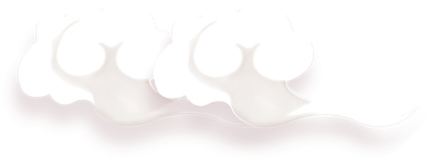 卡通白色手绘浪花情人节高清PNG透明设计素材免费下载