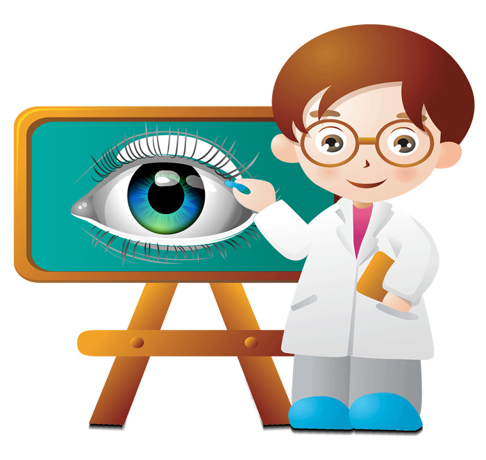 保护视力大眼睛手绘卡通元素高清PNG透明图片设计素材免费下载