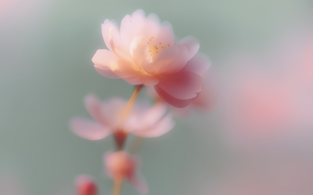 粉色梦里花4K风景高清壁纸3840x2400免费下载