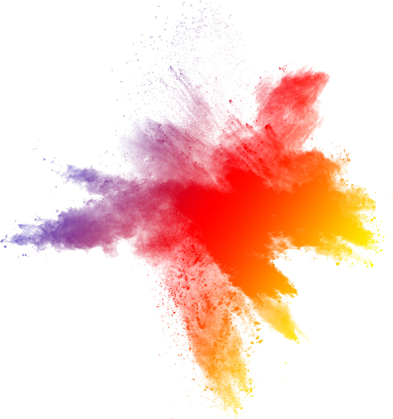 粉尘创意喷溅粉末高清PNG透明免扣设计素材免费下载