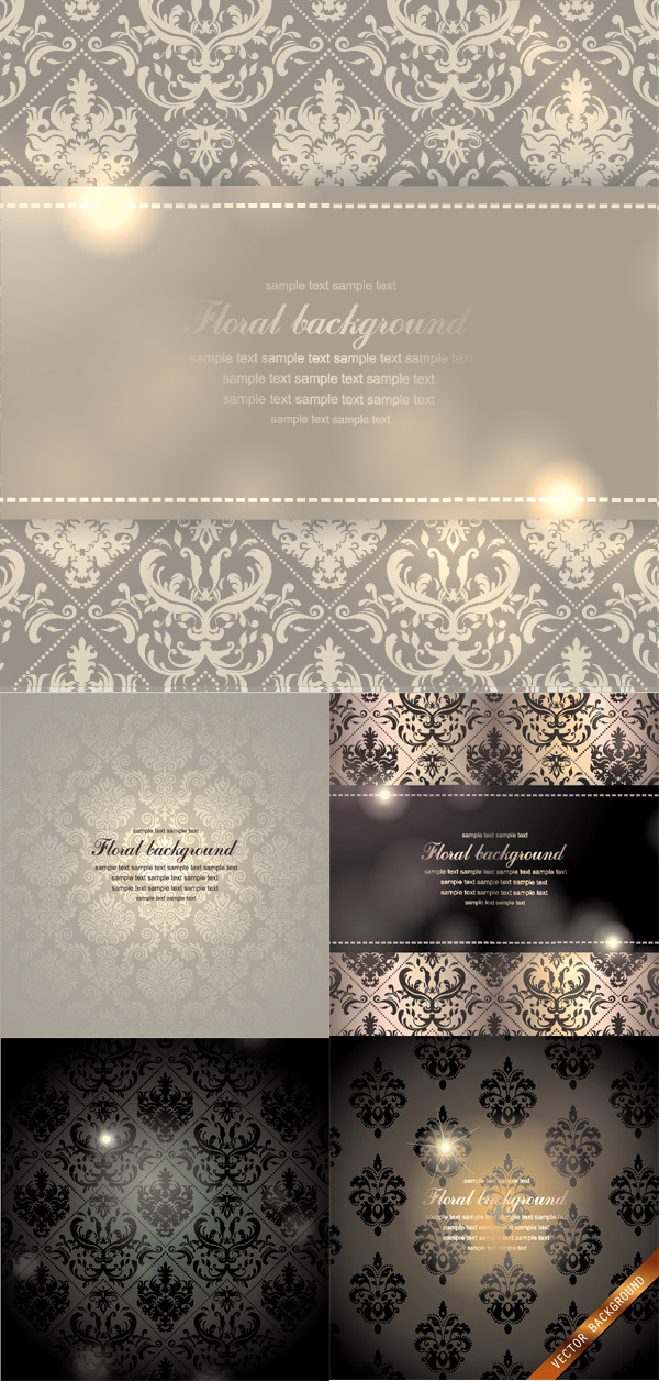 欧式花纹与中国风设计素材大全 矢量大屏高清PNG透明背景免费下载