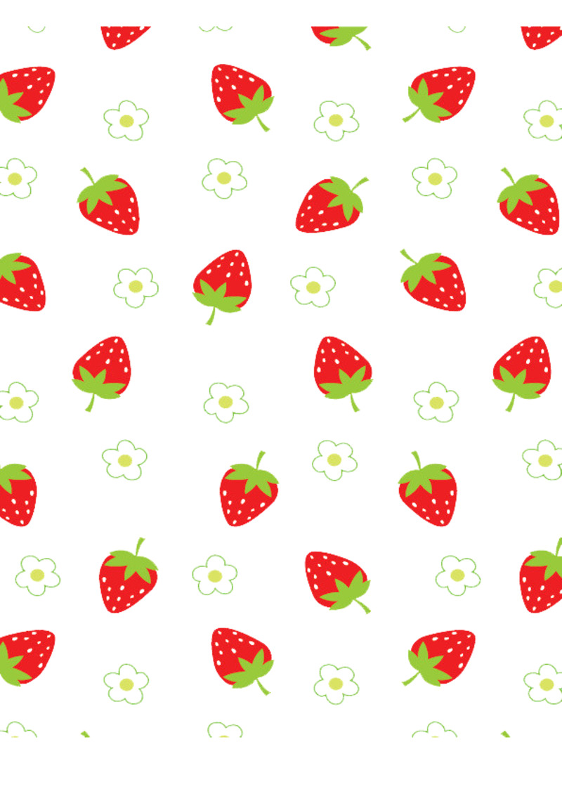 草莓朵朵高清PNG透明背景元素底纹设计素材免费下载