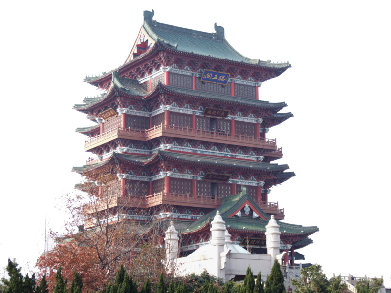 江西滕王阁高清PNG透明背景摄影风景设计素材免费下载