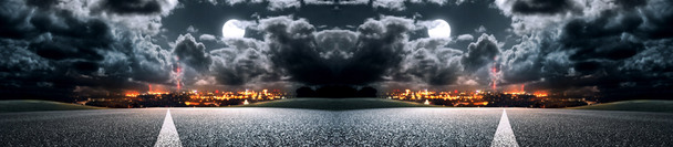 男士商务休闲包公路乌云背景banner高清PNG设计素材免费下载