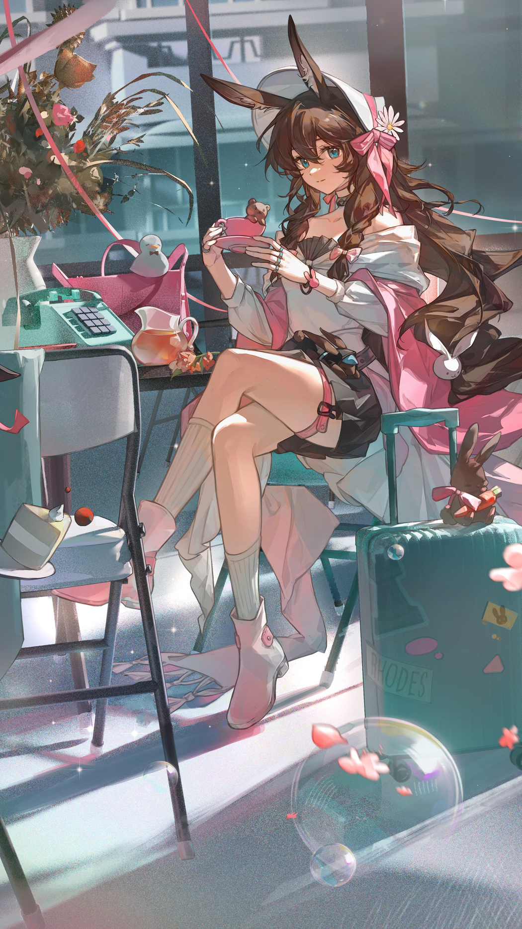 明日方舟阿米娅兔女郎4K手机高清壁纸2160x3840免费下载