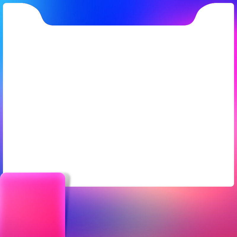 淘宝电商主图图框高清PNG透明免扣设计素材免费下载