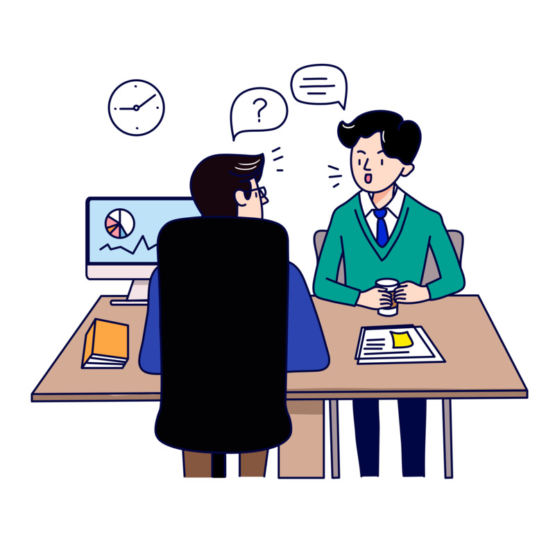 商务沟通问答高清PNG透明免扣设计素材免费下载