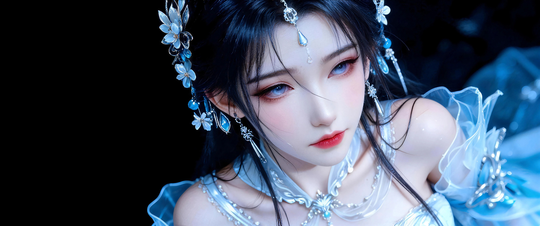 古风仙侠美女清漪 3440x1440带鱼屏4K高清动漫壁纸免费下载