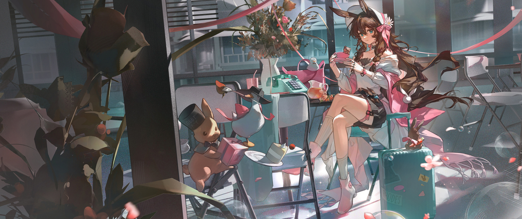 明日方舟阿米娅兔耳朵3440x1440带鱼屏4K高清动漫壁纸免费下载 明日方舟阿米娅兔耳朵3440x1440带鱼屏4K高清动漫壁纸免费下载