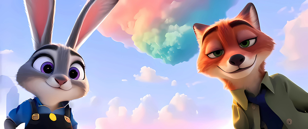 兔子朱迪与彩云4K剧照 3440x1440带鱼屏高清壁纸免费下载 兔子朱迪与彩云4K剧照 3440x1440带鱼屏高清壁纸免费下载