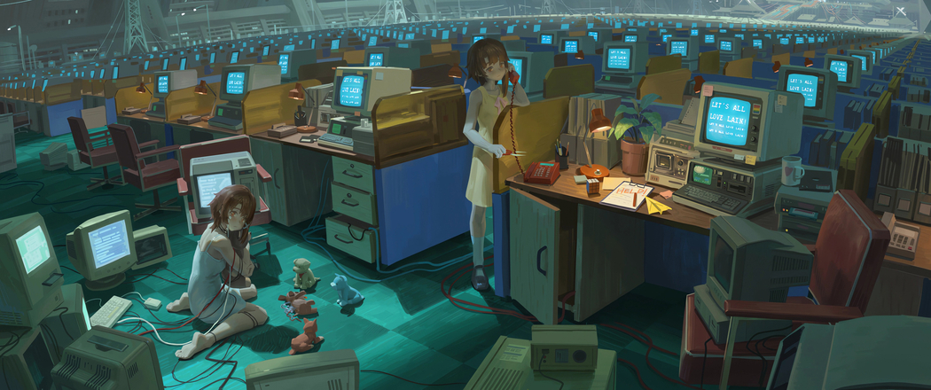 电脑机房女孩主题 3440x1440带鱼屏4K动漫高清壁纸免费下载 电脑机房女孩主题 3440x1440带鱼屏4K动漫高清壁纸免费下载