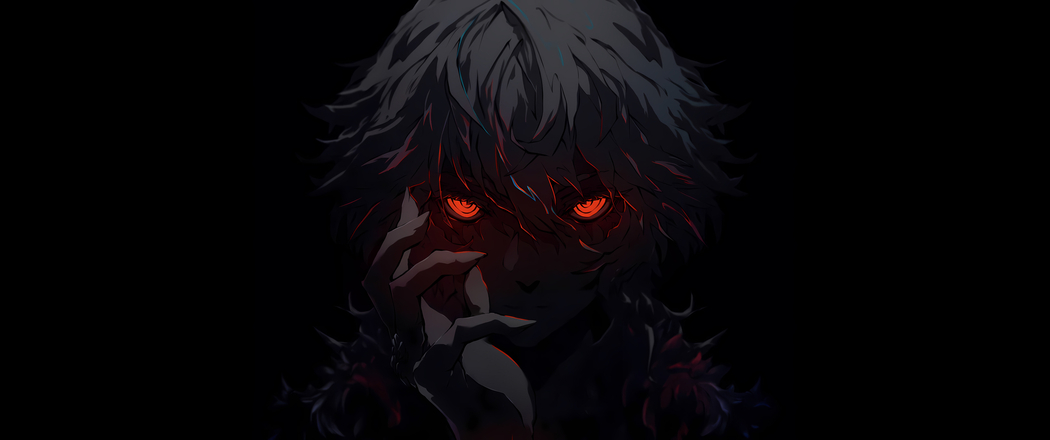 男孩红眼睛动漫高清壁纸 3440x1440黑色背景带鱼屏4K免费下载 男孩红眼睛动漫高清壁纸 3440x1440黑色背景带鱼屏4K免费下载