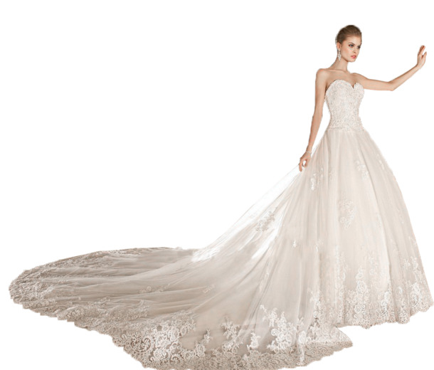 优美婚纱新娘高清PNG透明图片与生活用品设计素材免费下载