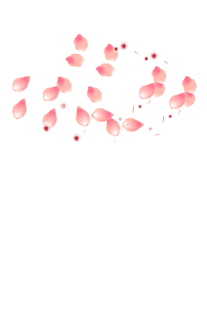 飘落的粉色花瓣高清PNG透明漂浮元素设计素材免费下载