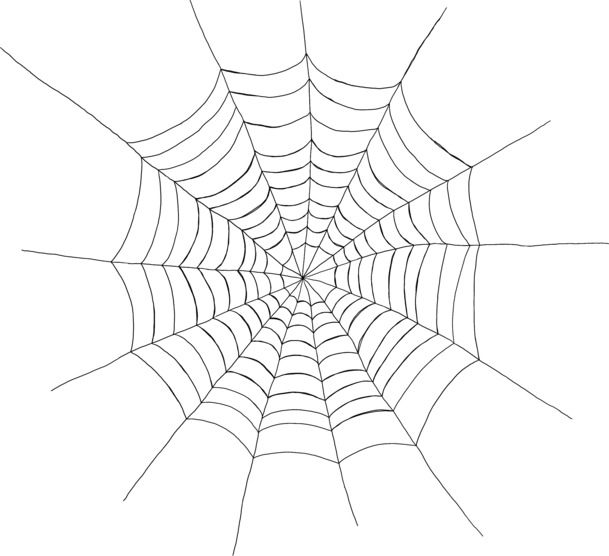 蜘蛛网高清PNG透明图片与墨迹笔触设计素材免费下载