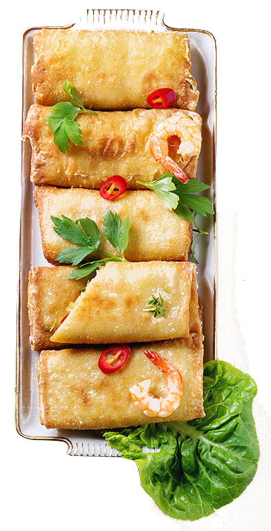 油炸鸡蛋煎饼春卷高清PNG透明装饰素材免费下载