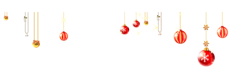 圣诞节系列高清PNG透明叮当装饰品及其他装饰图案设计素材免费下载