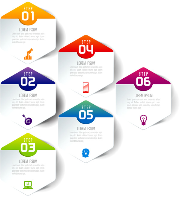 商务信息图表示意图高清PNG透明装饰元素PPT素材免费下载