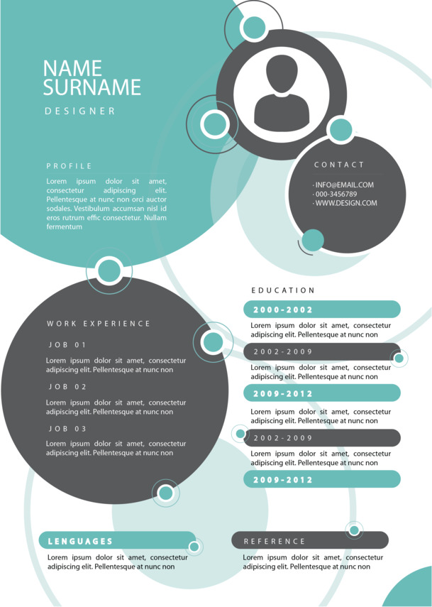 个人求职简历PPT设计素材-高清PNG透明图片装饰元素免费下载