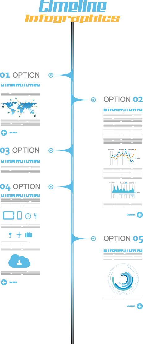 漂浮时间轴数据分析高清PNG透明装饰元素PPT素材免费下载