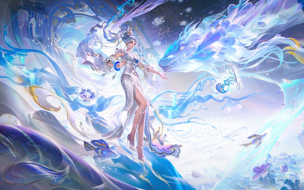 王者荣耀蛇年女娲-愿照千秋盛 2880x1800高清壁纸免费下载