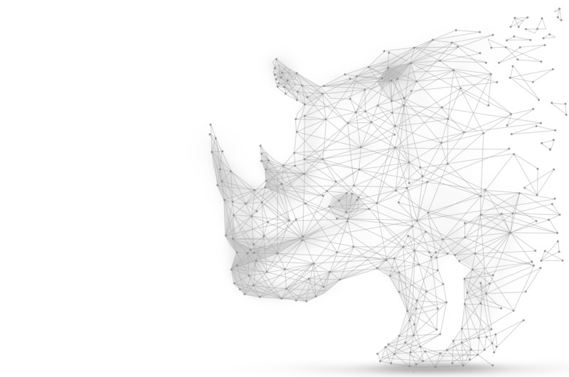 犀牛高科技点线面线条高清PNG透明装饰元素特效设计素材免费下载