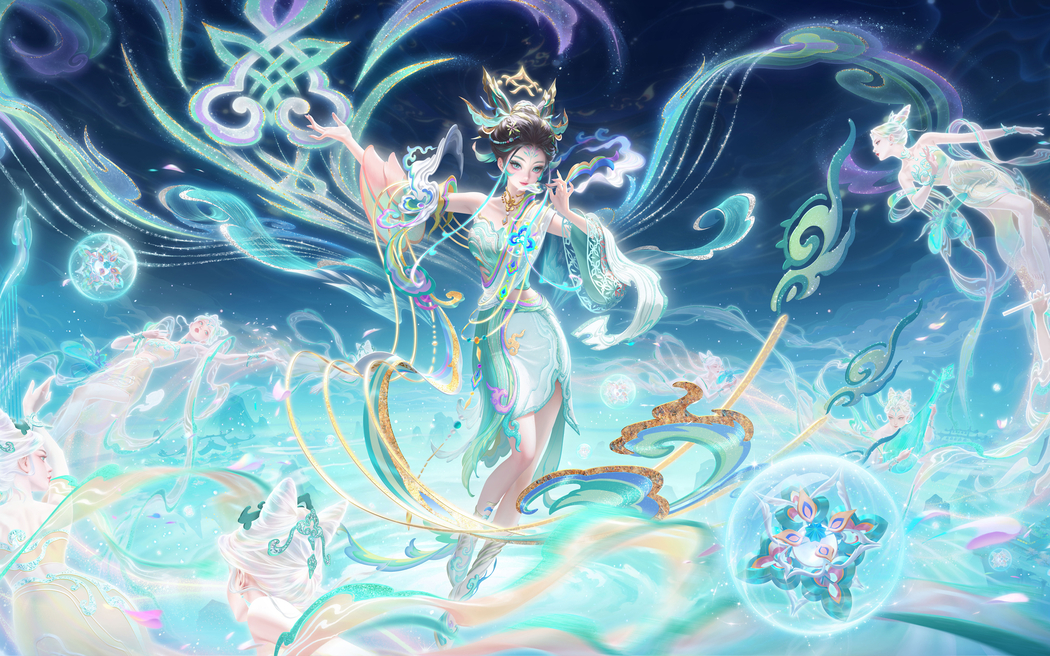 王者荣耀蛇年妲己愿照众生 2880x1800高清车机平板笔记本壁纸免费下载