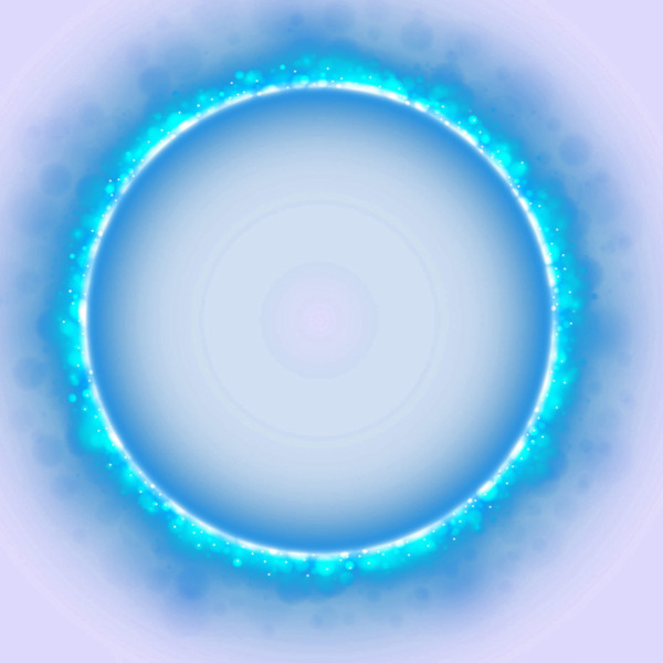 蓝色火焰光圈高清PNG透明装饰元素特效图片设计素材免费下载