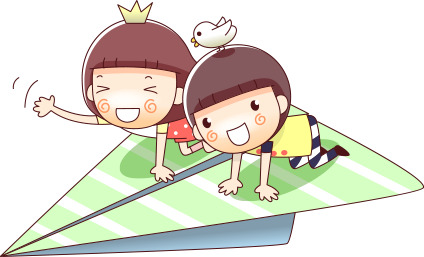 纸飞机高清PNG透明手绘卡通元素设计素材免费下载