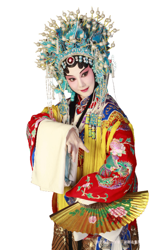 戏曲文化花旦中国风高清PNG透明装饰元素设计素材免费下载